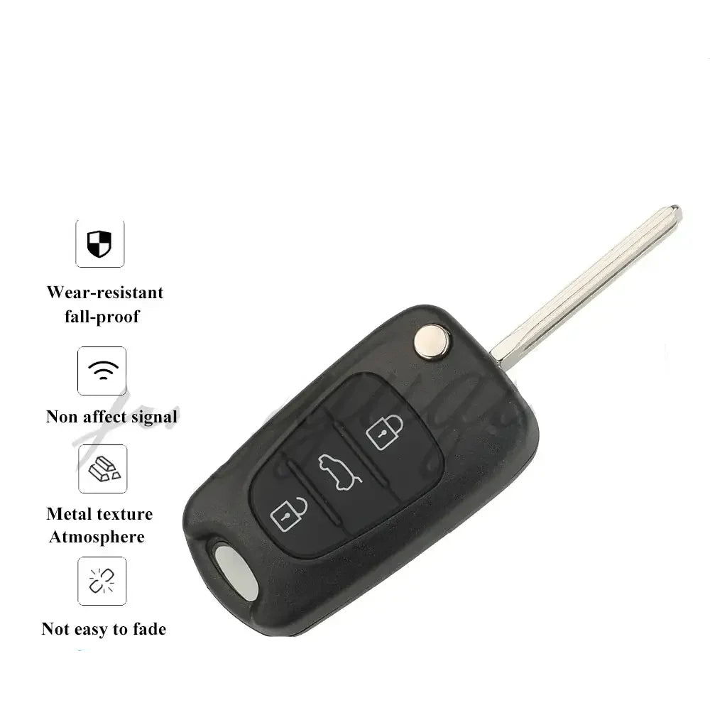 433MHz ID46 Flip Remote Car Key Fob for Kia Sportage (2010–2014)