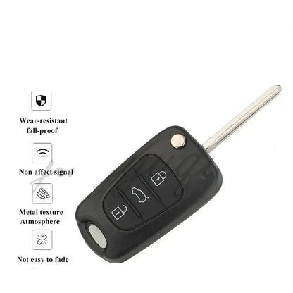 433MHz ID46 Flip Remote Car Key Fob for Kia Sportage (2010–2014)