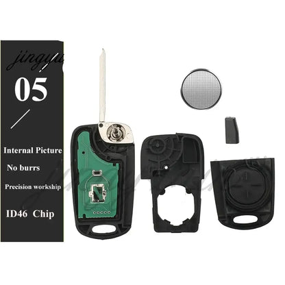 433MHz ID46 Flip Remote Car Key Fob for Kia Sportage (2010–2014)