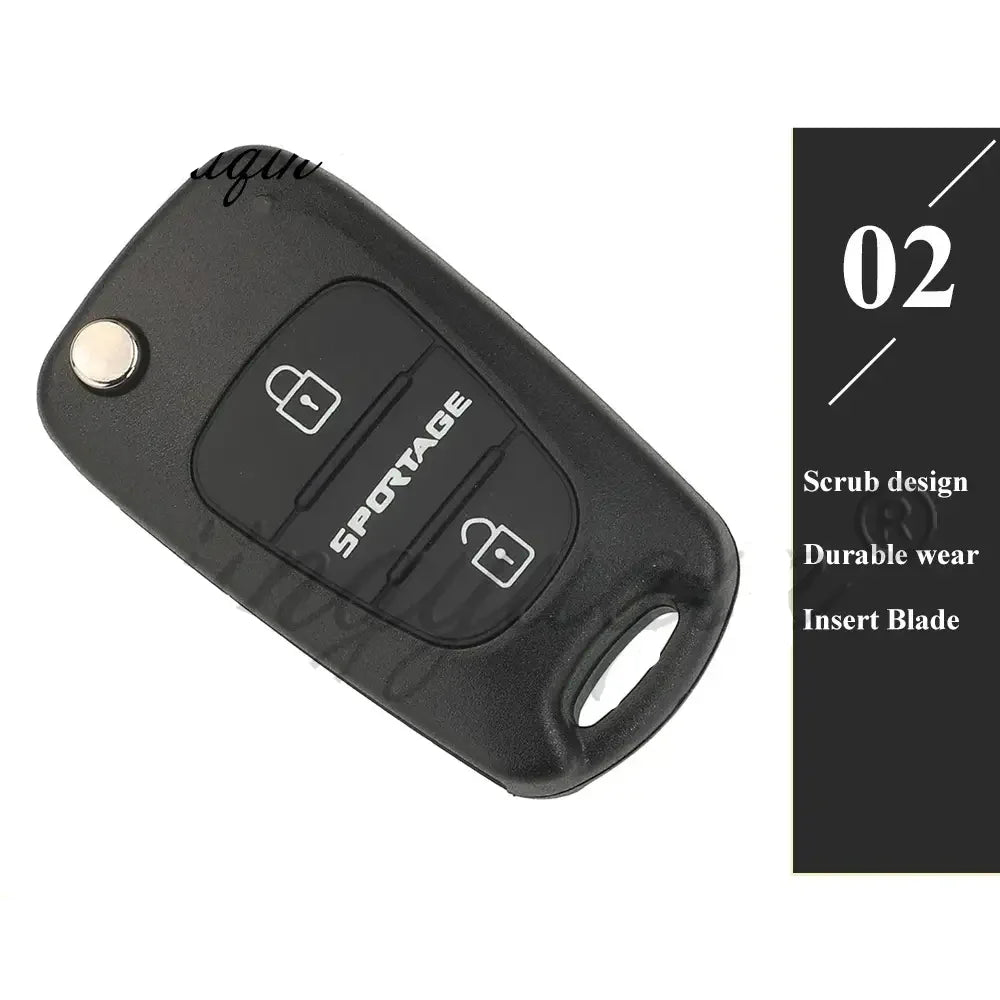 433MHz ID46 Flip Remote Car Key Fob for Kia Sportage (2010–2014)