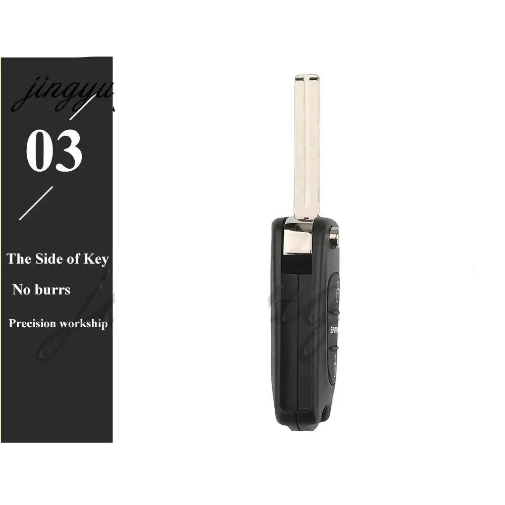 433MHz ID46 Flip Remote Car Key Fob for Kia Sportage (2010–2014)