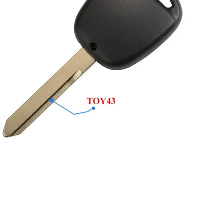 2/3-Button Remote Key Fob 433MHz 4D67/4C Chip for Toyota Corolla, Yaris & Avensis (1998+)