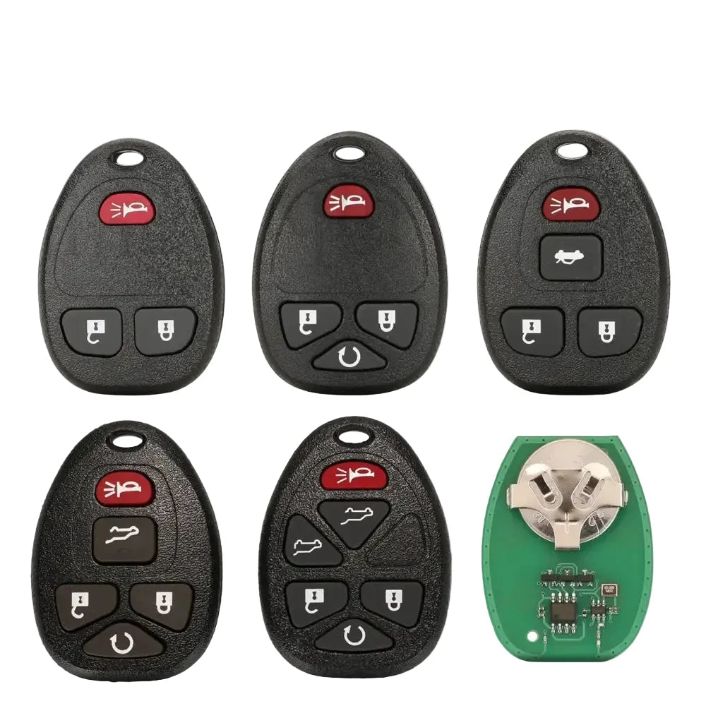 Smart Remote Car Key 315/433MHz 3/4/5/6 Button for Buick, Chevrolet, Cadillac, GMC & Suzuki