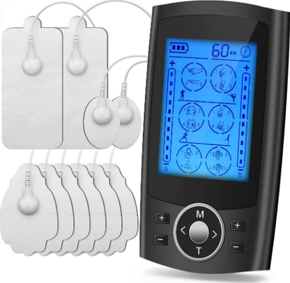 TENS Massager Machine with 24 Massage Modes & 10 Pads
