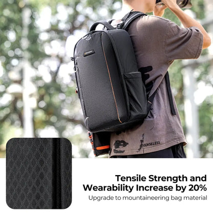 Waterproof Photography Camera Backpack for DSLR, Canon, Nikon, Sony & Laptop