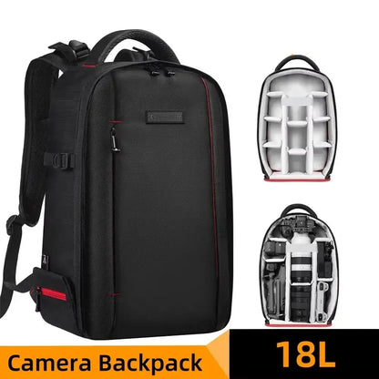 Waterproof Photography Camera Backpack for DSLR, Canon, Nikon, Sony & Laptop