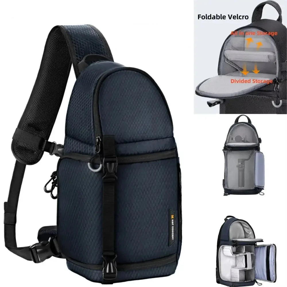 Waterproof Camera Sling Backpack for DSLR/SLR, Sony, DJI & Fuji Cameras