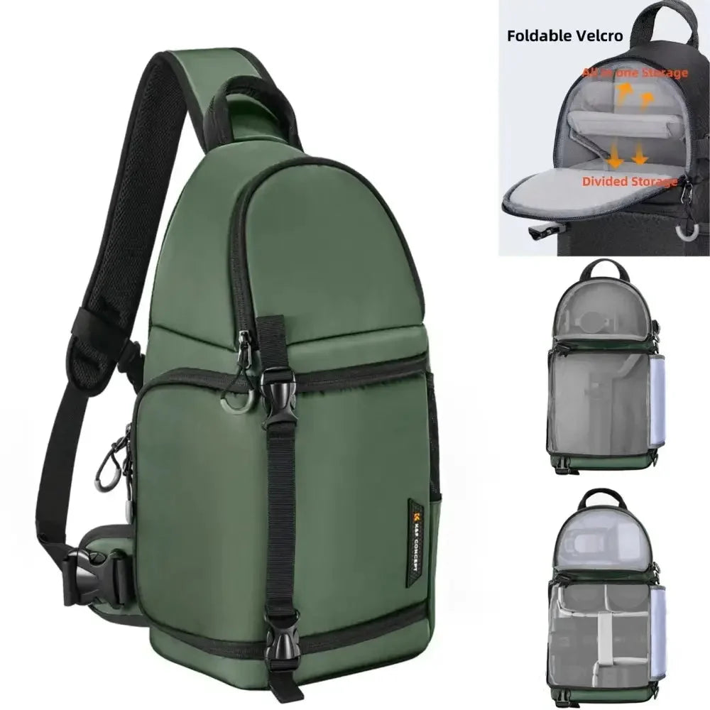 Waterproof Camera Sling Backpack for DSLR/SLR, Sony, DJI & Fuji Cameras