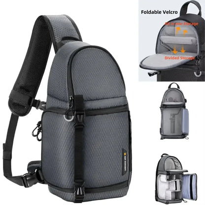 Waterproof Camera Sling Backpack for DSLR/SLR, Sony, DJI & Fuji Cameras
