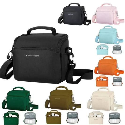 Waterproof Crossbody Camera Bag for DSLR/SLR & Instax Mini 12 Cameras