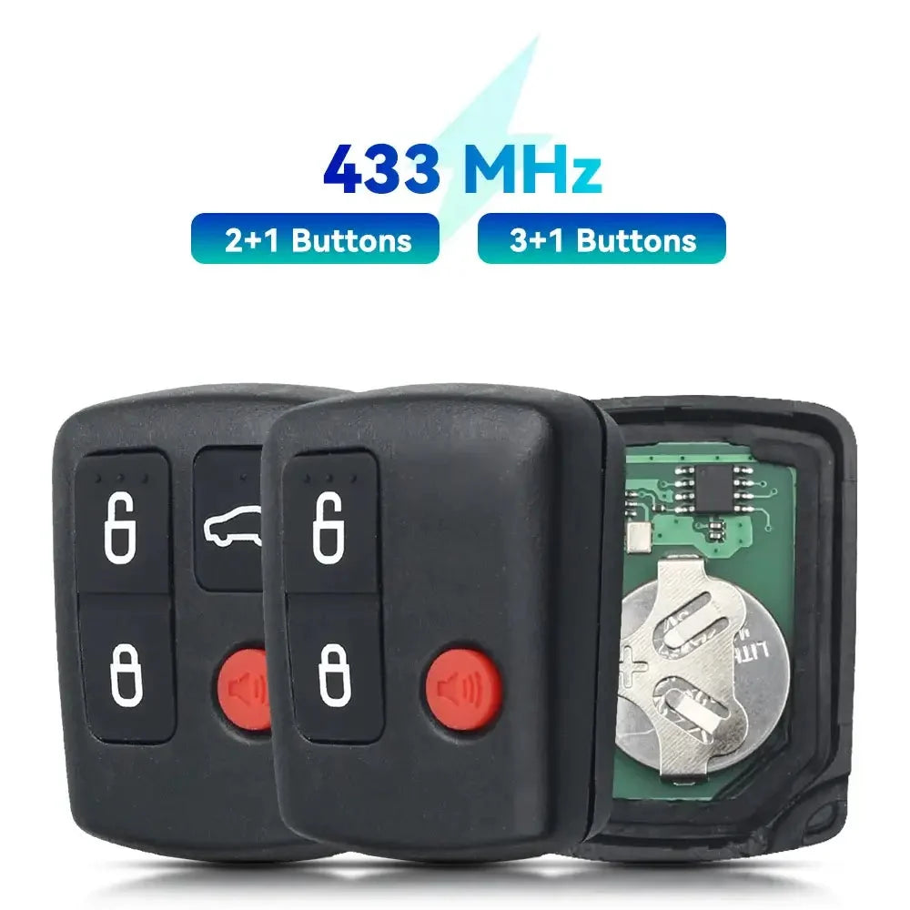 433MHz Replacement Remote Car Key 3/4 Button for Ford BA & BF Falcon Sedan and Wagon