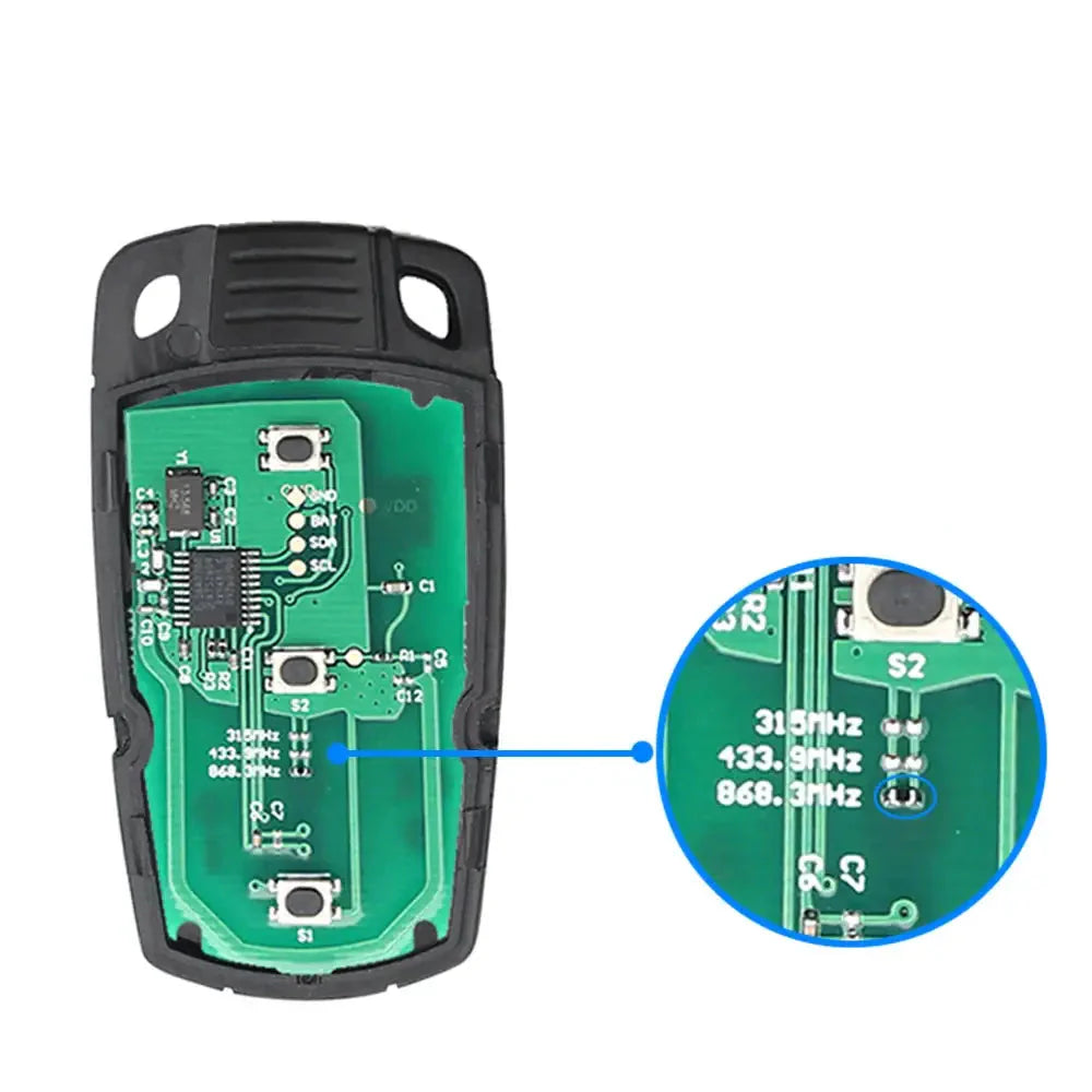 Remote Car Key with Battery & PCF7945 Chip for BMW E60–E88 315/433/868MHz