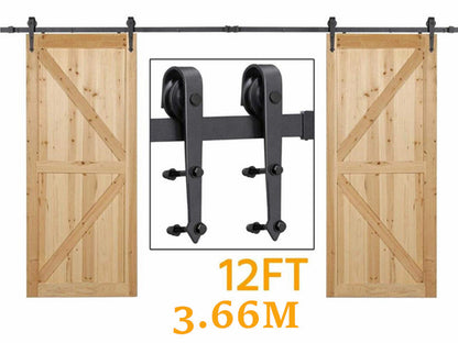 12FT/366cm Barn Door Hardware Kit