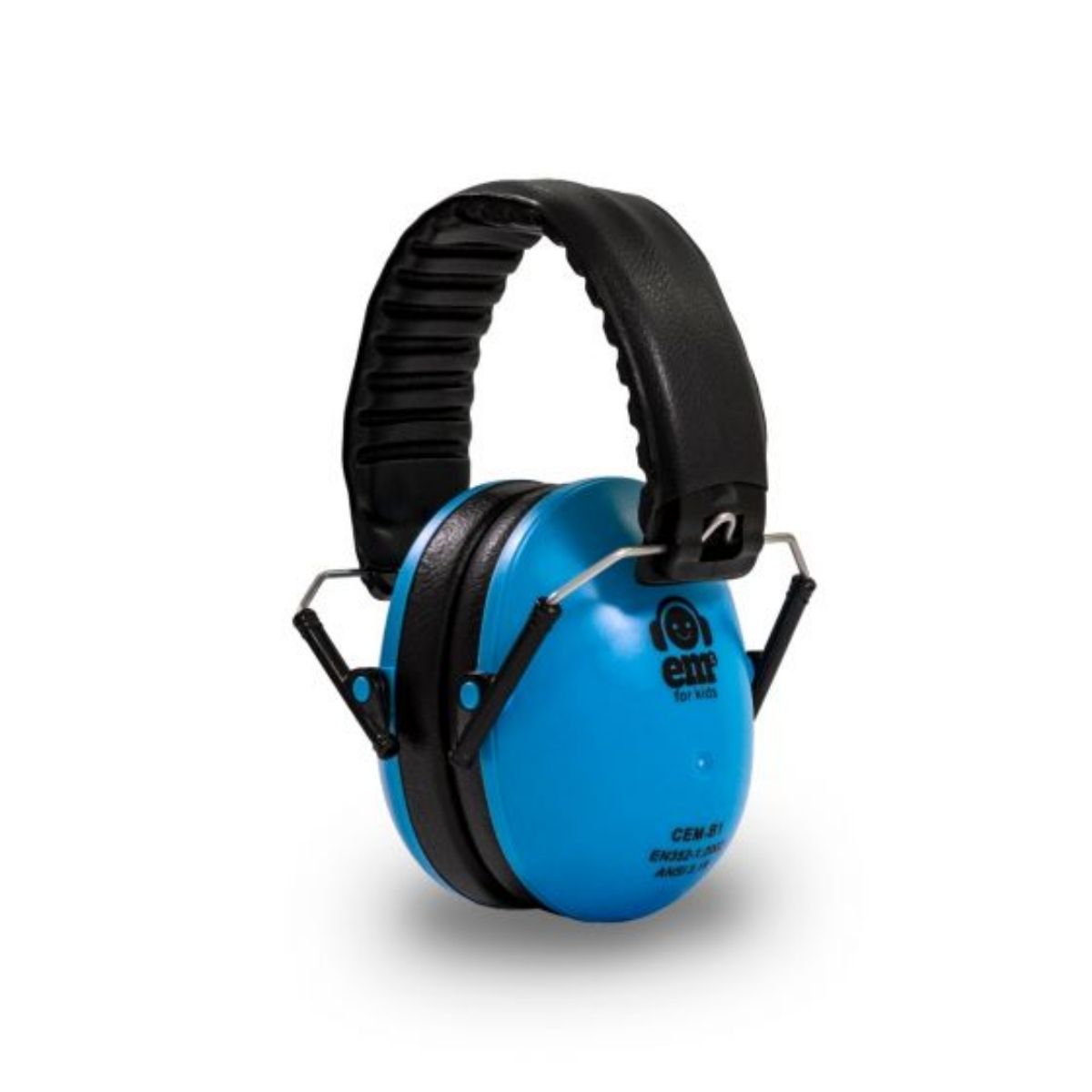 Blue earmuffs for babies to teens. Great for sporting events, live music and travel.