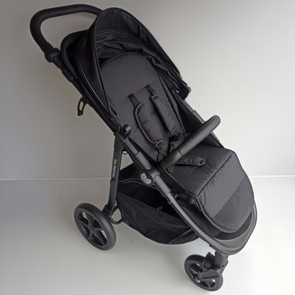 Newborn Pram – Poplar Stroller with Carrycot, Car Seat and ISOFIX Base (Grey)