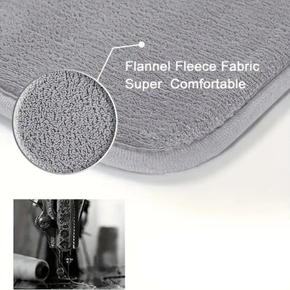 L-Shaped Embossed Bathroom Mat – Thick, Absorbent, Non-Slip (5 colours available)