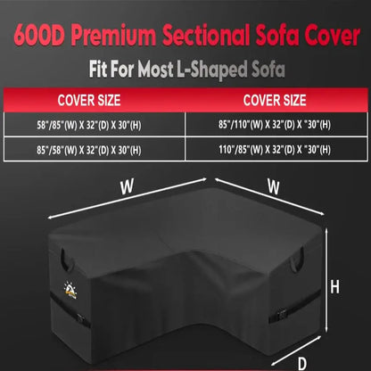 L-Shaped Garden Furniture Cover – Heavy-Duty