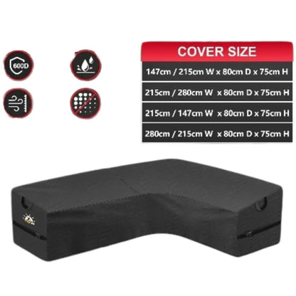 L-Shaped Garden Furniture Cover – Heavy-Duty