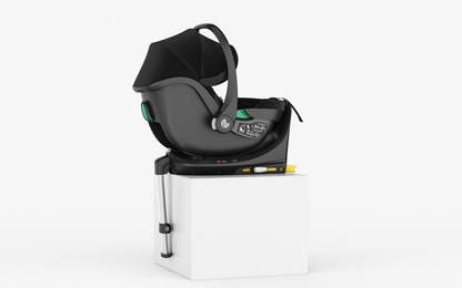 Baby Brightness FlexGo Auto Folding lightweight compact stroller with i-Size infant capsule and ISOFIX base Black