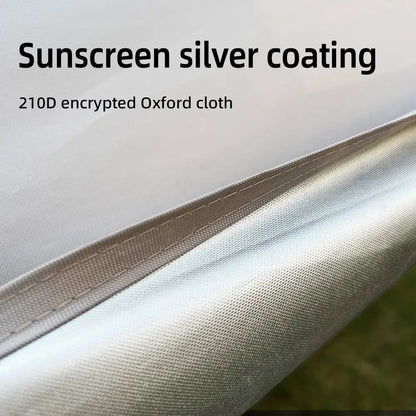 Large Portable Sunshade Tarp with Poles (2 sizes available)
