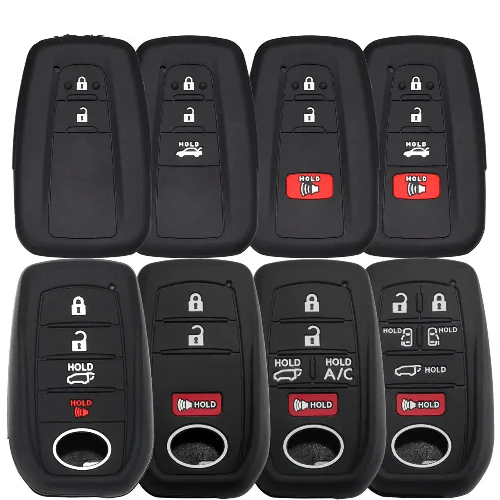 Silicone Remote Key Cover for Toyota RAV4, Corolla, Camry & Hilux