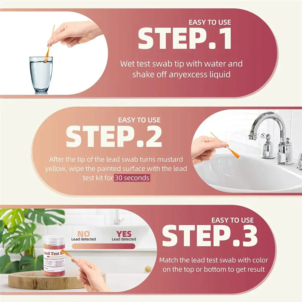 Lead Test Kit Swabs (Pack of 60)