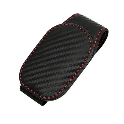 Leather Car Sunglasses & Card Holder Clip
