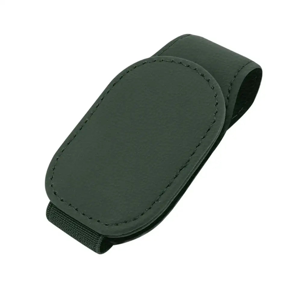 Leather Car Sunglasses & Card Holder Clip