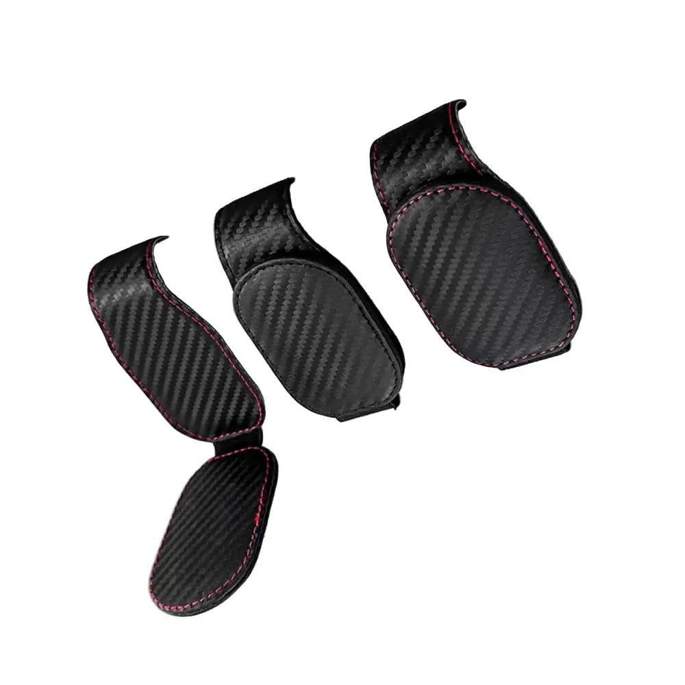 Leather Car Sunglasses & Card Holder Clip