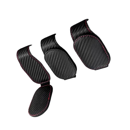 Leather Car Sunglasses & Card Holder Clip