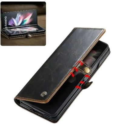 Leather Wallet Case for Samsung Z Fold 6/5/4/3