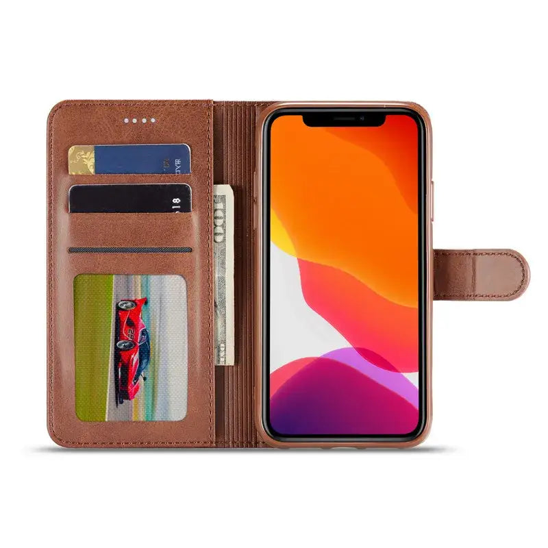 Leather Wallet Flip Case for iPhone 17 Series (available in 5 colours)