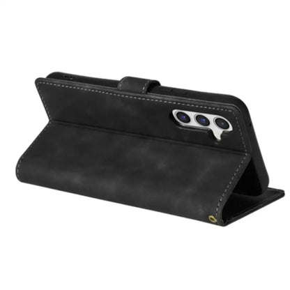 Leather Wallet Flip Case for Samsung Note & S Series (Black)