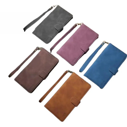 Leather Wallet Flip Case for Samsung Note & S Series (Coffee)