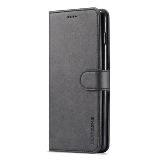 Leather Wallet Flip Case for Samsung Galaxy Series (Black)