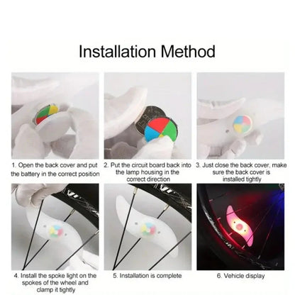 Colorful Waterproof LED Bicycle Spoke Lights