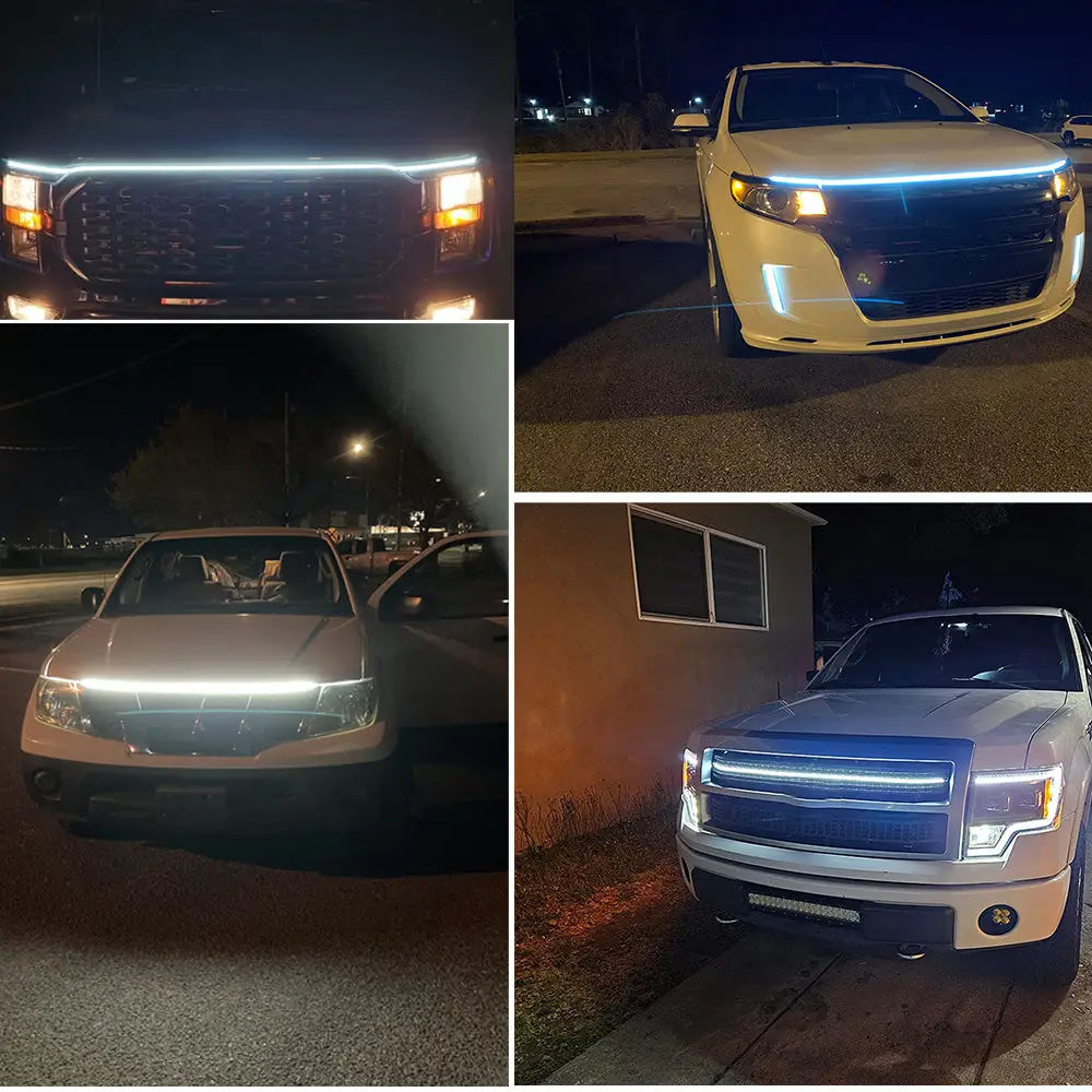 LED Car Hood Light Strip (different colours & sizes available)