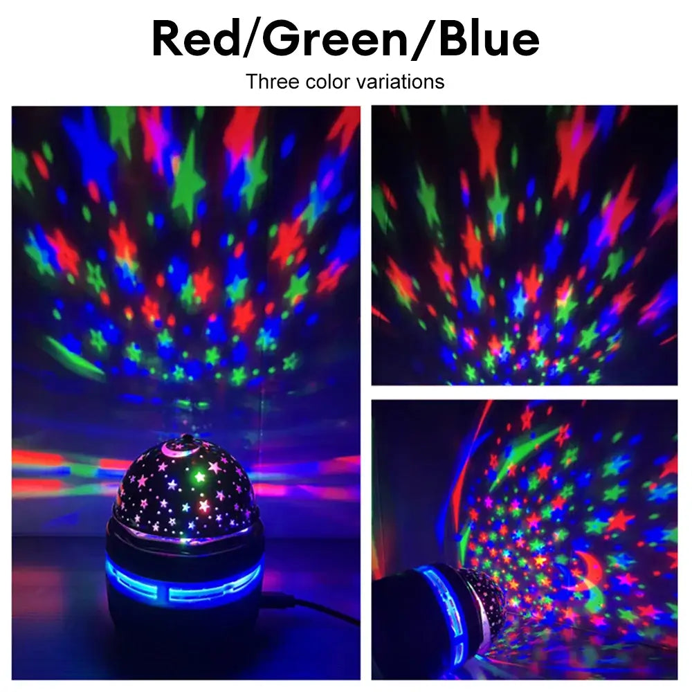 Rotating LED Starry Sky Projector Night Light