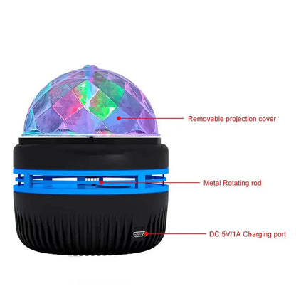 Rotating LED Starry Sky Projector Night Light