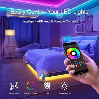 Smart LED Strip Lights with App & Music Sync