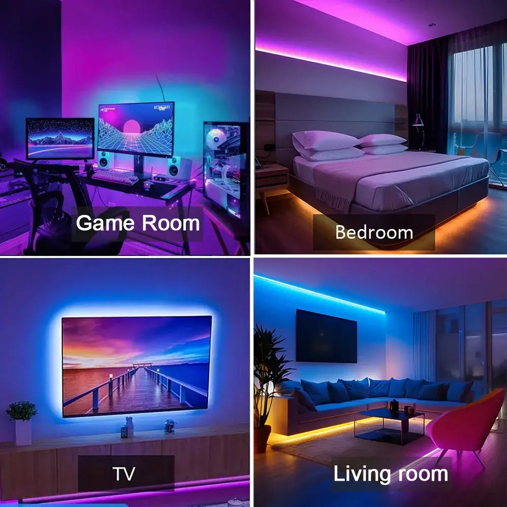 Smart LED Strip Lights with App & Music Sync