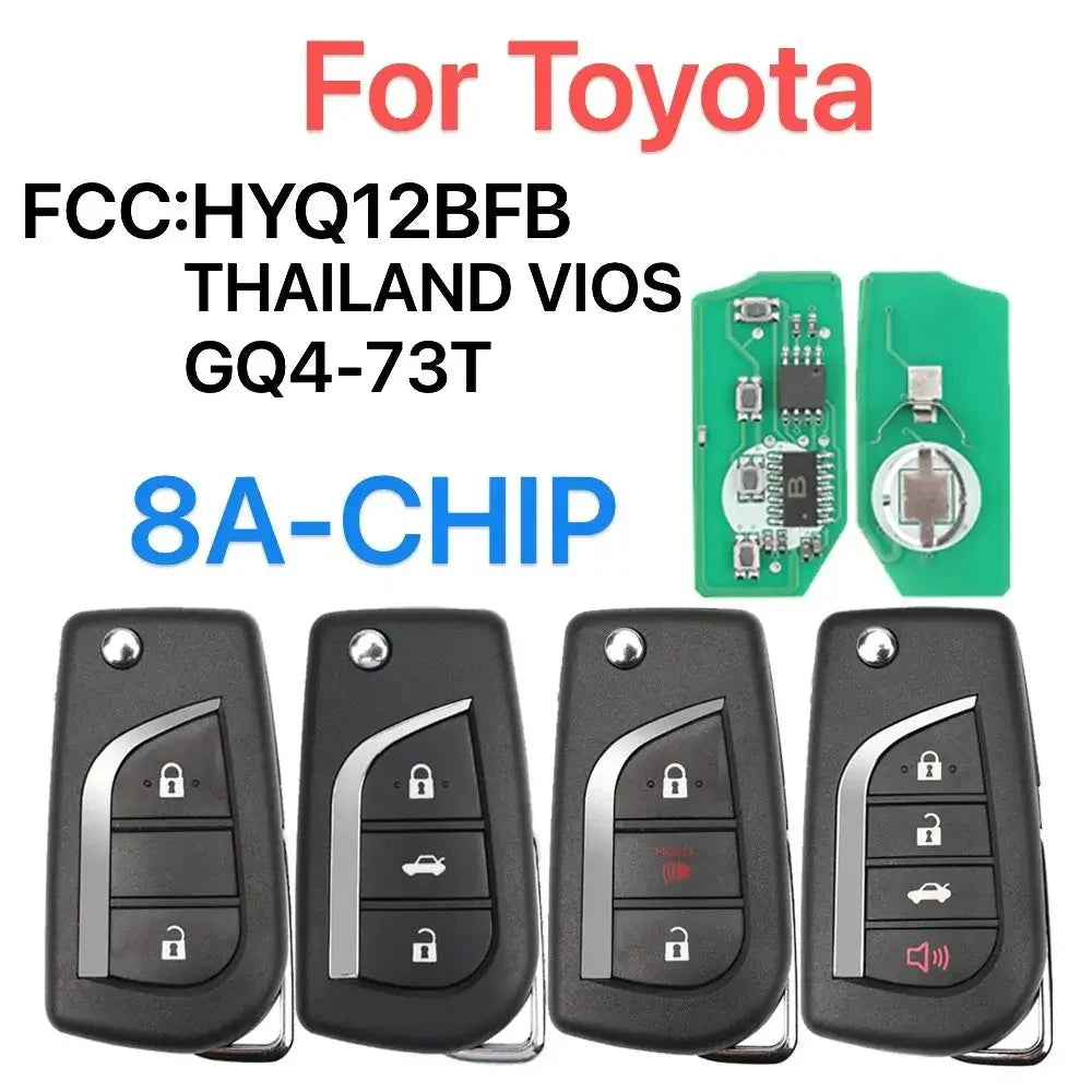 8A Chip Remote Car Key for Toyota Corolla iM, RAV4 & Camry (2017–2021)