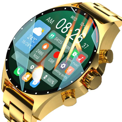 LIGE Men's Smart Watch – Touch Screen with Wireless Calls & Fitness Tracking (6 designs available)