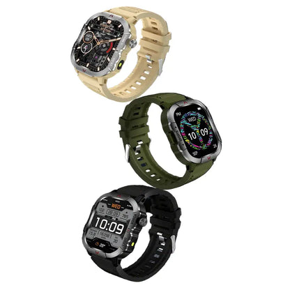 LIGE Men's Smartwatch – 2.01" Large Screen with Flashlight, Weather Alerts