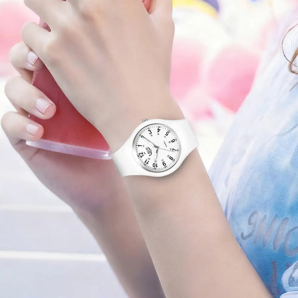 LIGE Minimalist Silicone Quartz Watch – Unisex Design (Available in Multiple Colour Combinations)
