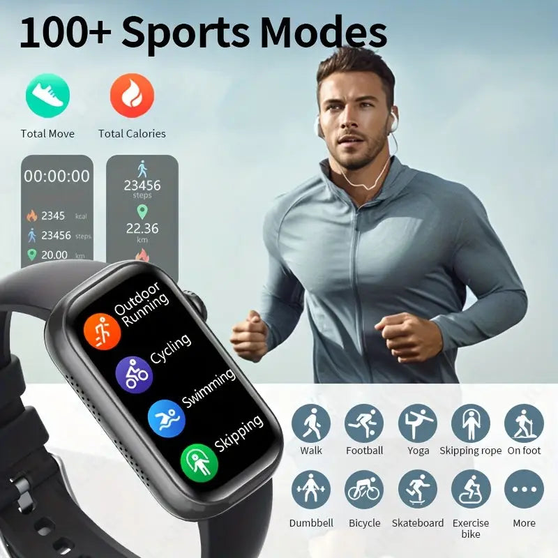 LIGE Smart Watch – HD TFT Display with Wireless Calls, 100+ Sports Modes (available in 3 colours)