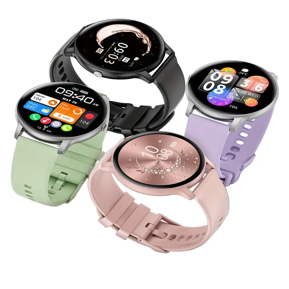 LIGE Smartwatch – Multi-Colour Silicone Strap (11 colours available)