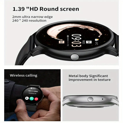 LIGE Smartwatch – Multi-Colour Silicone Strap (11 colours available)