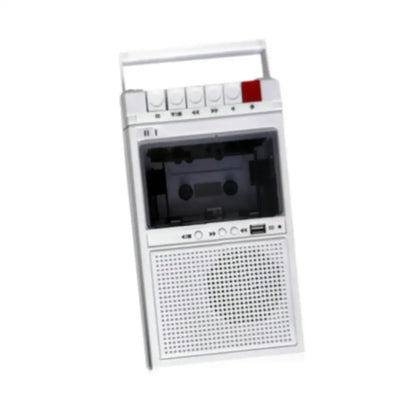 Lightweight Cassette Player with Stereo Speakers (available in Black & White)