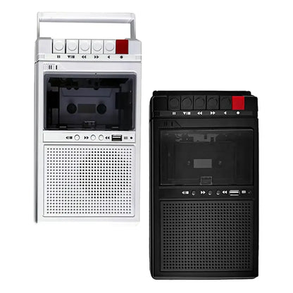 Lightweight Cassette Player with Stereo Speakers (available in Black & White)